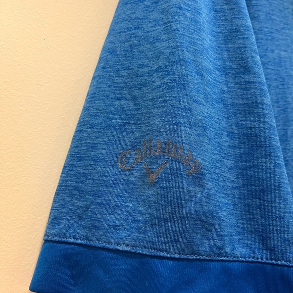 Men’s Medium Blue Callaway Short Sleeve Polo - Picture 3 of 5
